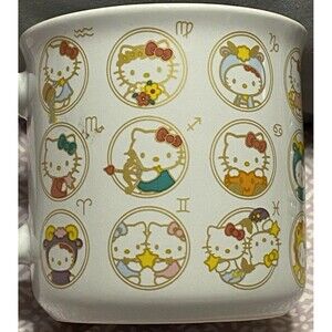 HELLO KITTY AOP Sanrio Coffee Mug 20 Oz Large Tea Cup No Chips GUC